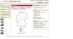 Desktop Screenshot of kulturkurier.de